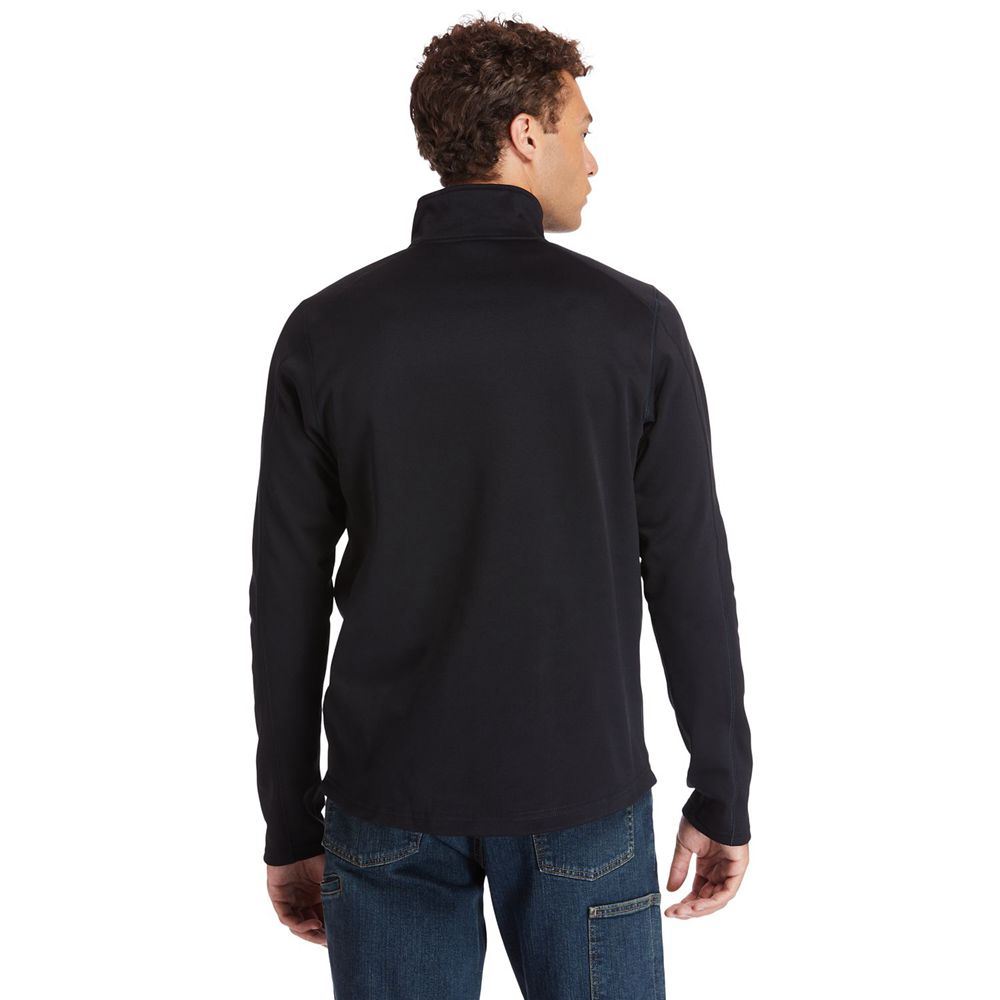 Timberland Mens Sweatshirts PRO® Understory Quarter-Zip Fleece - Black - India DG5762384